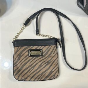 Ellen Tracy Black and Brown Crossbody Bag